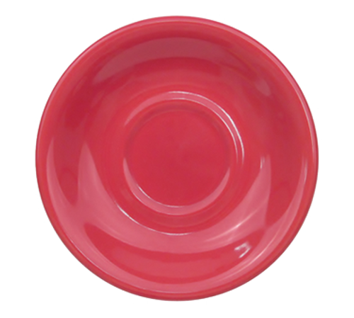 CAC China LV-2-R 6" Dia. Red Ceramic Round Las Vegas Saucer (3 Dozen Per Case)