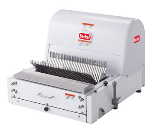 Berkel MB3/4STD 0.75" Slice Size White Polyester Powder Coat Countertop Bread Slicer