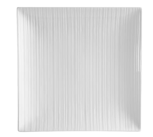 CAC China SUS-SQ7 Bone White Porcelain Square Sushi Signature Plate (3 Dozen Per Case)