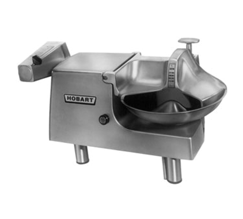 Hobart 84145-1 Burnished Aluminum Food Cutter with #12 Attachment Hub - 115 Volts 1/2 HP