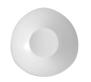 CAC China SHA-CT21 Super White Porcelain Triangular Sushia Salad Plate (1 Dozen)