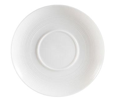 CAC China SUS-2 5.5" Dia. Bone White Porcelain Round Sushi Signature Saucer (3 Dozen Per Case)