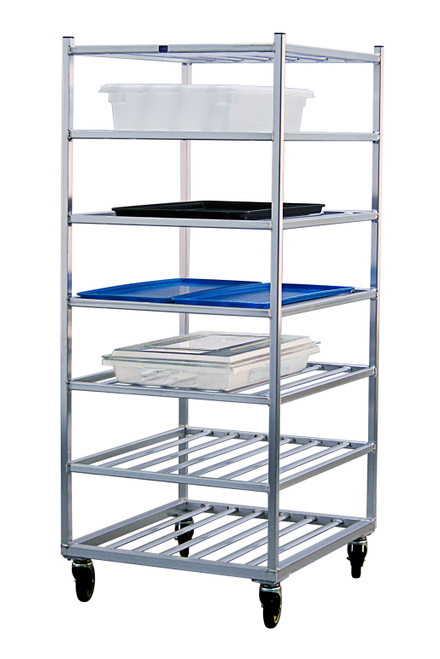 New Age 1357 28.5"W Cart Mobile 7 Multi-Purpose Rack with 9" Centers