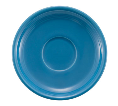 CAC China TG-2-PCK 6" Dia. Peacock Porcelain Round Tango Saucer (3 Dozen Per Case)