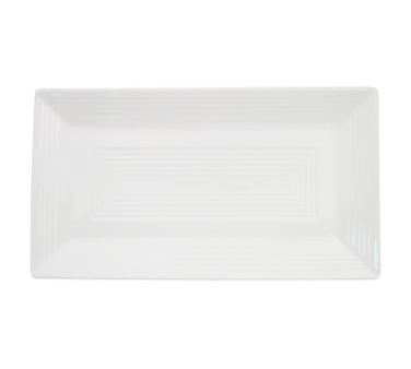 CAC China TGO-RT51 Bone White Porcelain Rectangular Tango Platter (1 Dozen)
