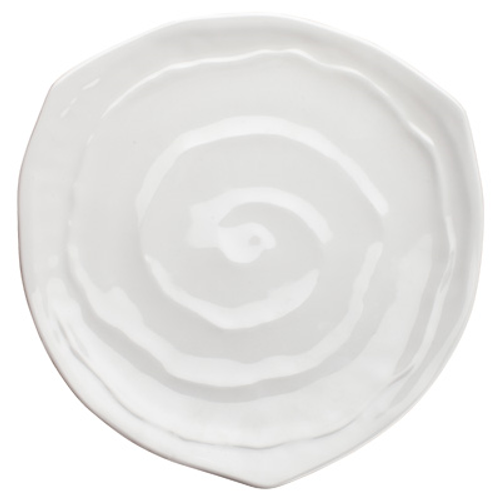 Winco WDM007-201 Plastic White Triangular Plate (24 Each Per Case)