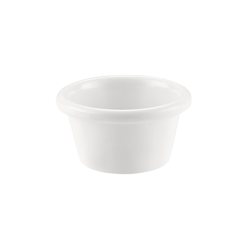CAC China MRKF-2 2 Oz. White Round Plastic Ramekin (8 Dozen Per Case)