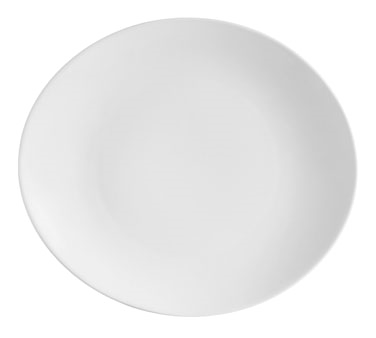 CAC China COP-14 Super White Porcelain Oval COP Platter (1 Dozen)