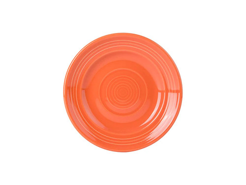 Tuxton CPA-062 6-1/4" Ceramic Papaya Round Plate (2 Dozen Per Case)