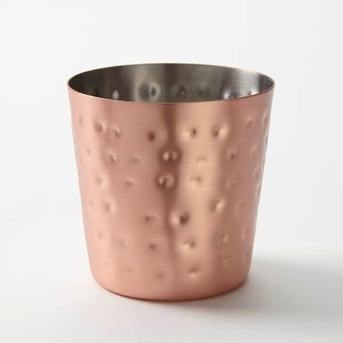American Metalcraft FFCCH37 4.38" 14 Oz. Copper Round French Fry Cup