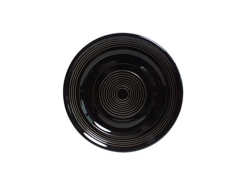 Tuxton CBA-062 6-1/4" Ceramic Black Round Plate (2 Dozen Per Case)