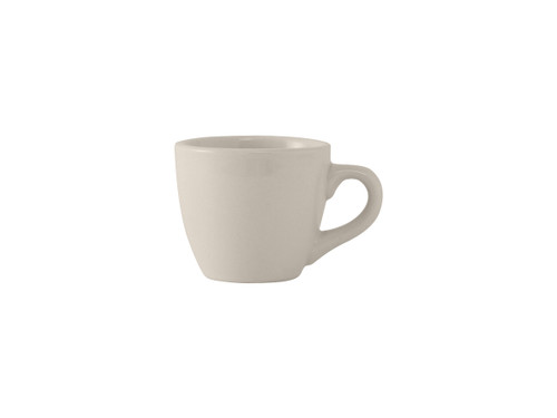 Tuxton TRE-035 2-5/8" 3-1/2 Oz. Ceramic American White/Eggshell Demitasse Cup (3 Dozen Per Case)