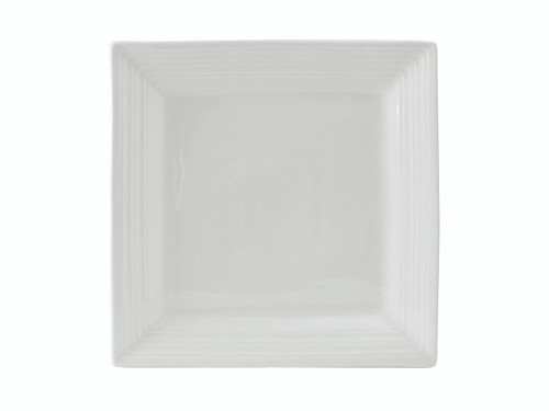 Tuxton FPH-0845 Porcelain Square Plate (1 Dozen)