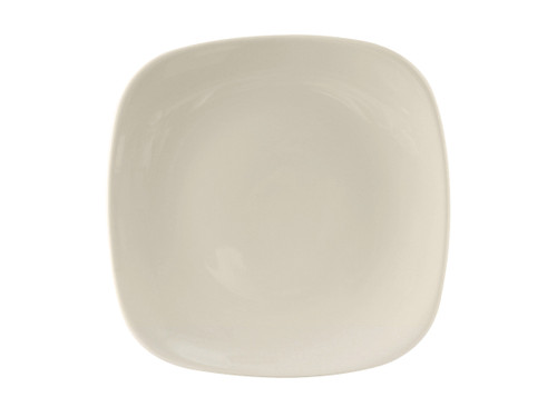 Tuxton BEH-090C Ceramic American White/Eggshell Square Plate (1 Dozen)