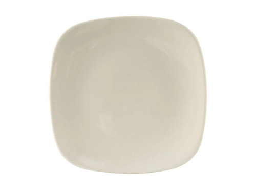 Tuxton BEH-090C Ceramic American White/Eggshell Square Plate (1 Dozen)