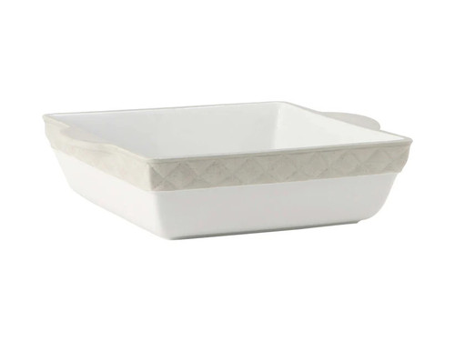 Tuxton EAU-401 3-1/4 qt Porcelain Square Casserole Dish (2 Each Per Case)