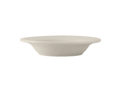 Tuxton TRE-100 10" 13 Oz. Ceramic American White/Eggshell Round Pasta Bowl (1 Dozen)