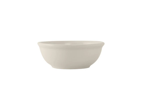 Tuxton TRE-020 6" 22 Oz. Ceramic American White/Eggshell Round Nappie (3 Dozen Per Case)