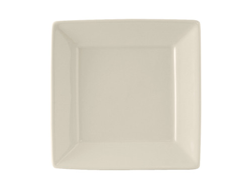 Tuxton BEH-0845 Ceramic American White/Eggshell Square Plate (1 Dozen)