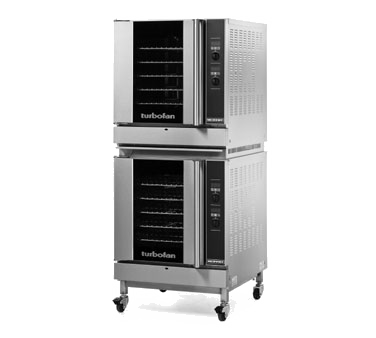 Moffat G32D5 LP Doublestack casters Turbofan Liquid Propane Convection Oven - 33,000 BTU (2 each G32D5 + 1 each DSKG32C)