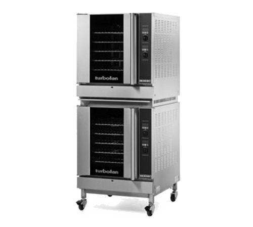 Moffat G32D5 LP Doublestack casters Turbofan Liquid Propane Convection Oven - 33,000 BTU (2 each G32D5 + 1 each DSKG32C)