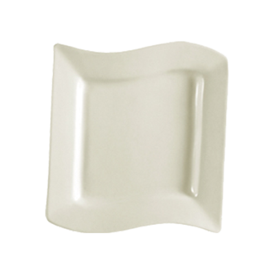 CAC China SOH-2 4.5" L American White Ceramic Round Soho Saucer (3 Dozen Per Case)