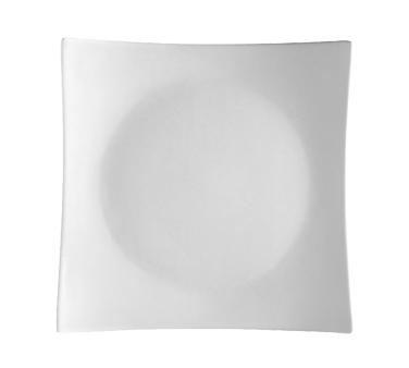 CAC China SHA-16 Super White Porcelain Square Sushia Plate (1 Dozen)