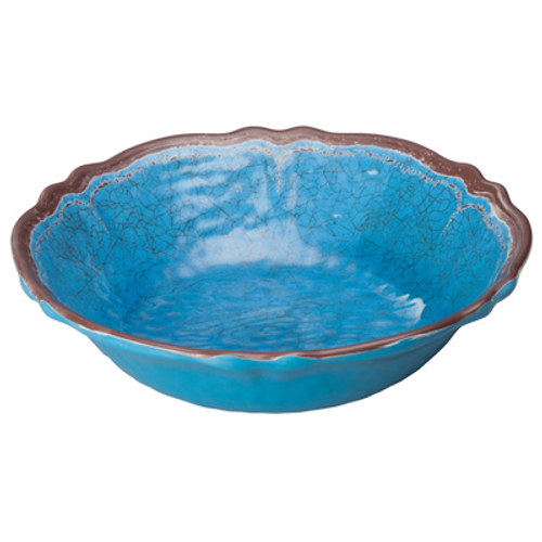 Winco WDM001-407 13-3/4" 3 qt Plastic Blue Round Bowl (12 Each Per Case)