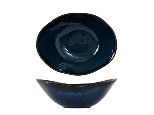 Tuxton GAN-403 20 Oz. Ceramic Night Sky Oblong Capistrano Bowl (1 Dozen)
