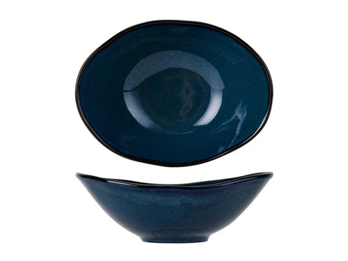 Tuxton GAN-403 20 Oz. Ceramic Night Sky Oblong Capistrano Bowl (1 Dozen)