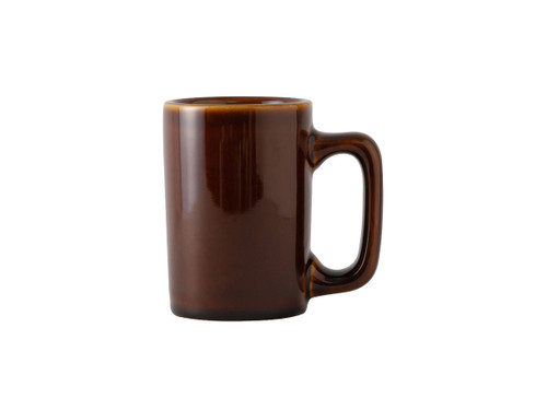Tuxton BAM-1007 3-1/4" 10 Oz. Ceramic Caramel Texan Mug (2 Dozen Per Case)