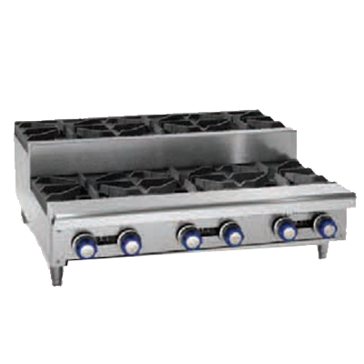 Imperial IHPA-8-48SU-LP 48" Liquid Propane Countertop Hotplate - 256,000 BTU