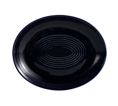 CAC China TG-13-CBU Cobalt Blue Porcelain Oval Tango Platter (1 Dozen)