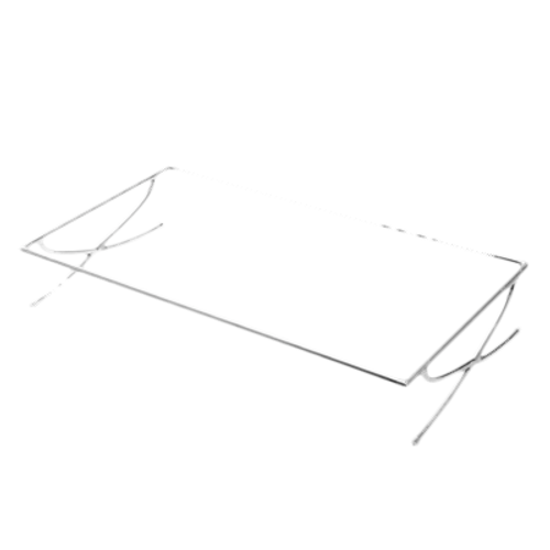 American Metalcraft GSREC 17.25" W x 9.25" D x 5" H Small Rectangular Stainless Steel Griddle Stand