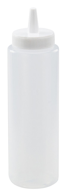 Winco PSB-08C 8 oz Clear Plastic Squeeze Bottle (6 Each Per Pack)