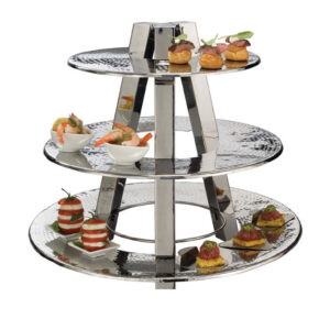 American Metalcraft TTS2319 23" Dia. x 19.75" H Stainless Steel Ascent Display Stand