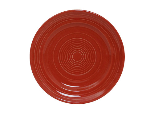 Tuxton CQA-090 9" Ceramic Cayenne Round Plate (2 Dozen Per Case)