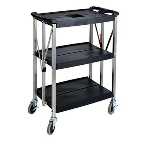 Winco UCF-2916K Folding Utility Cart 3-Tier