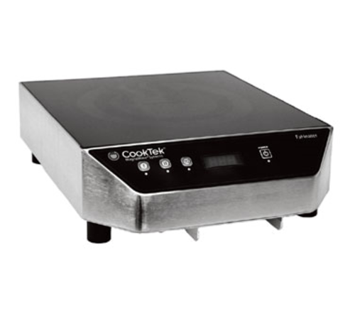 CookTek HRF-9500-FA35-1 FaHeater Series 13.85" W Stainless Steel Housing 1 Burner Induction Fajita Skillet Warmer - 240 Volts