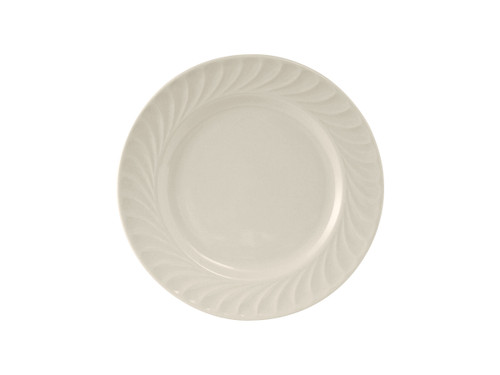 Tuxton MEA-071 7-1/8" Ceramic American White/Eggshell Round Plate (3 Dozen Per Case)