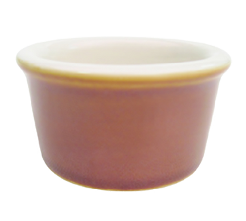 CAC China RKF-5-BWN 5 Oz. American White Round Ceramic RKF Ramekin (4 Dozen Per Case)