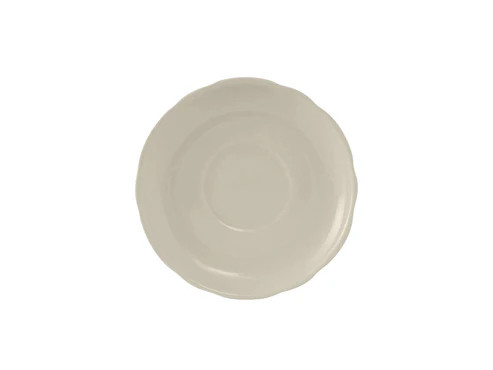 Tuxton TSC-002 5-1/2" Ceramic American White/Eggshell Round Saucer (3 Dozen Per Case)