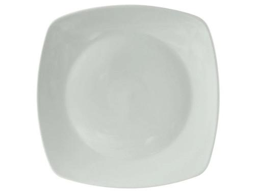 Tuxton BPH-126C Porcelain Porcelain White Square Plate (6 Each Per Case)