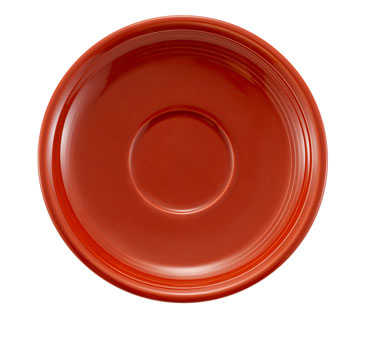 CAC China TG-2-R 6" Dia. Red Porcelain Round Tango Saucer (3 Dozen Per Case)