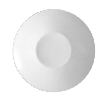 CAC China SHA-CR21 11" Dia. Super White Porcelain Round Sushia Salad Plate (1 Dozen)