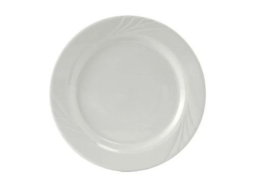 Tuxton YPA-090 9" Porcelain Porcelain White Round Plate (2 Dozen Per Case)
