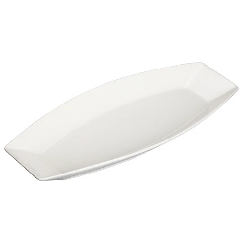 Winco WDP017-110
 Porcelain
 Bright White
 Oblong
 Plate