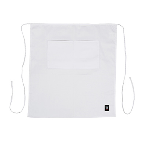 Winco WA-3129WH White Bistro Apron - 32"L x 28"W