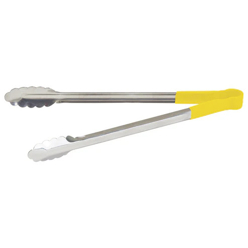 Winco UTPH-16Y 16" Stainless Steel Utility Tongs