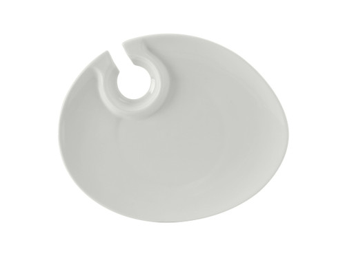 Tuxton GZP-650 China Porcelain White Wine and Appetizer Plate (1 Dozen)